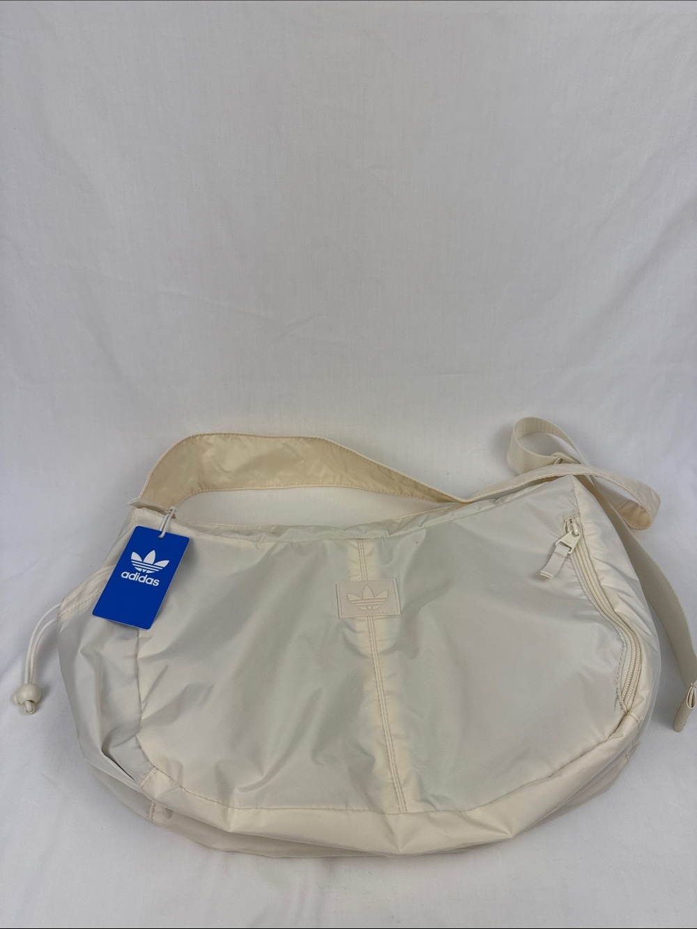 adidas Cream Nylon Crossbody Sling Bag - Picture 2 of 7